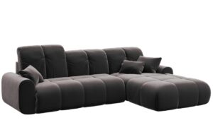 Devichy Sametová rozkládací pohovka Tous 290 cm