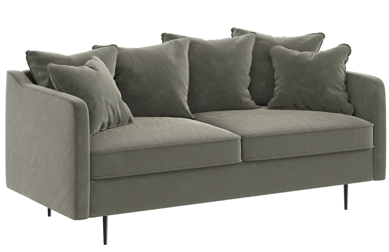 Ghado Sametová pohovka Esme 176 cm