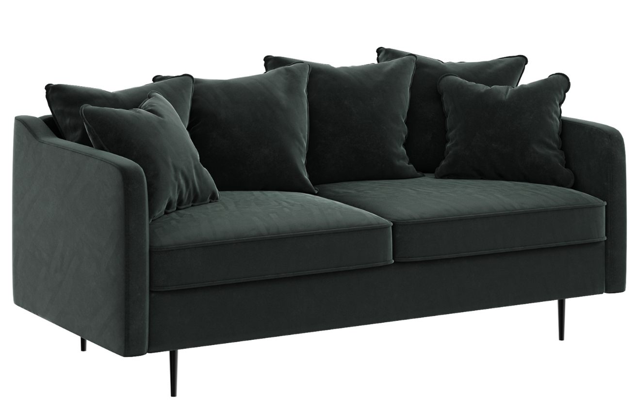 Ghado Sametová pohovka Esme 176 cm