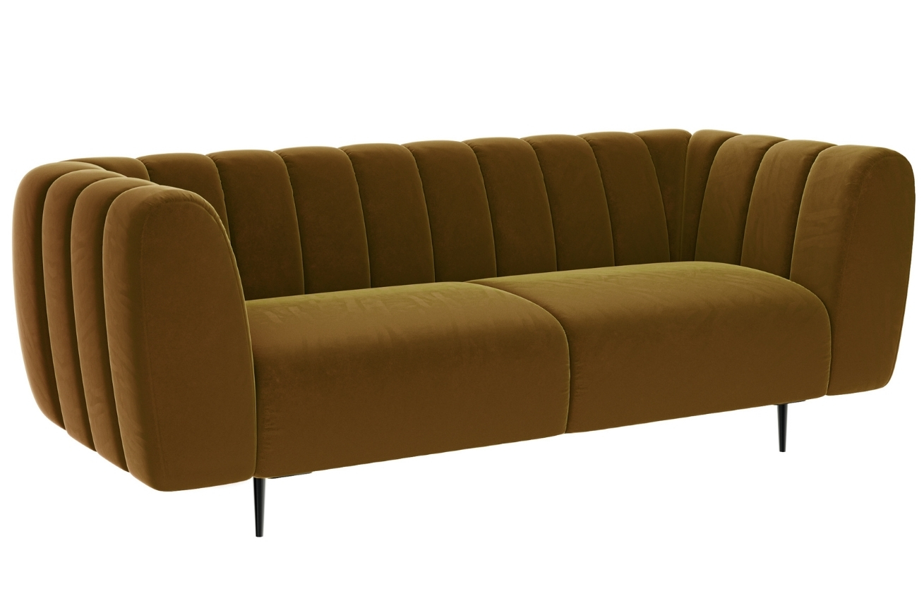 Ghado Sametová pohovka Shel 210 cm