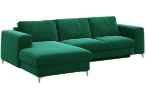 Devichy Sametová rozkládací pohovka Rothe 277 cm