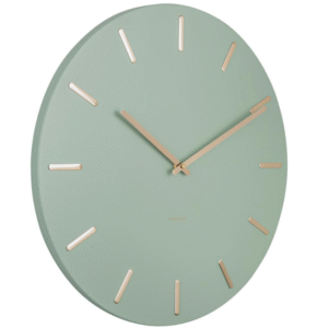 Present time Zeleno zlaté nástěnné hodiny Torguen 45 cm
