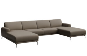 Mesonica Kožená rohová pohovka Puzo 317 cm
