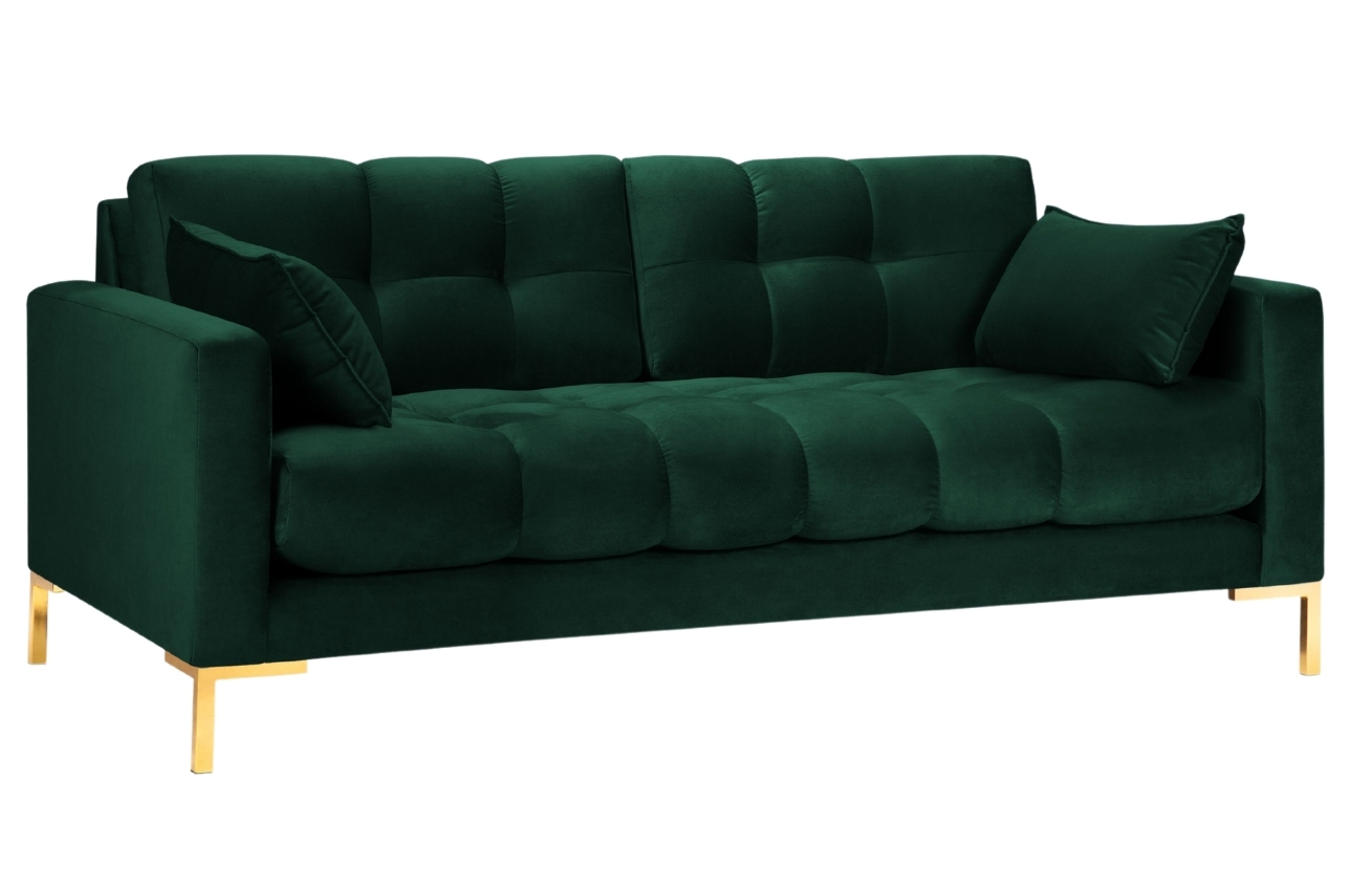 Micadoni Sametová pohovka Mamaia 152 cm