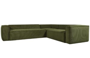 Kave Home Manšestrová rohová pohovka Blok 320 cm