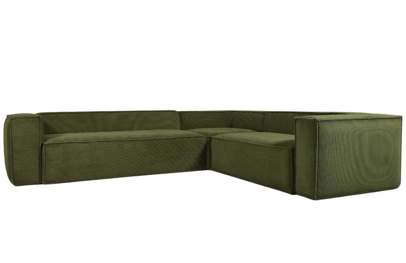 Kave Home Manšestrová rohová pohovka Blok 320 cm