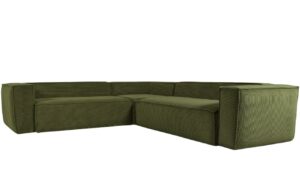 Kave Home Manšestrová rohová pohovka Blok 290 cm