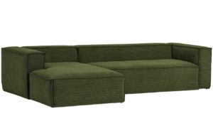 Kave Home Manšestrová rohová pohovka Blok 300 cm