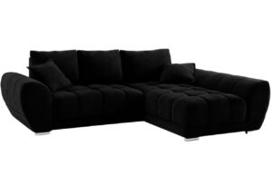 Windsor & Co Sametová rozkládací pohovka Nuage 285 cm