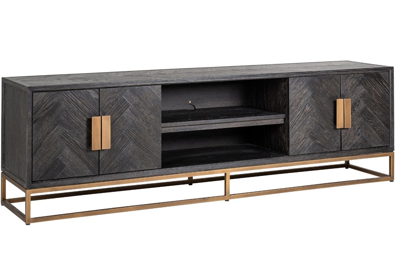 Richmond Dubový TV stolek Blackbone 200 x 43 cm