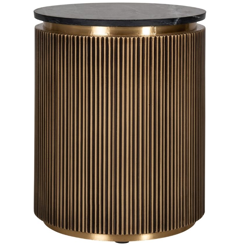 Richmond Mramorový odkládací stolek Ironville 50 cm