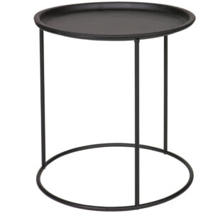 WOOOD Černý kovový odkládací stolek Select 40 cm