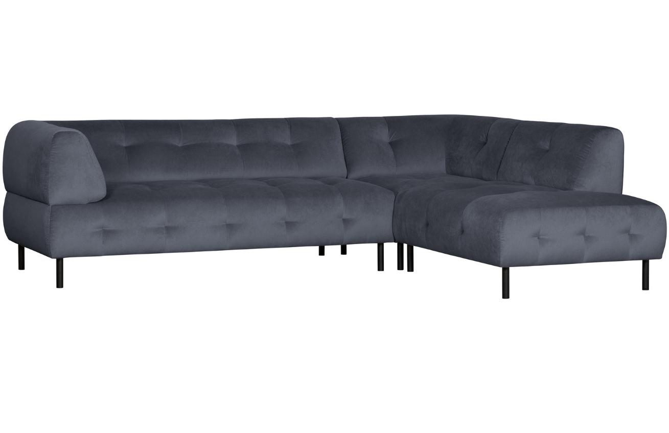 WOOOD Sametová rohová pohovka Doyle 267 cm