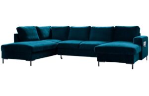 Miuform Sametová rozkládací pohovka Lofty Lilly 303 cm