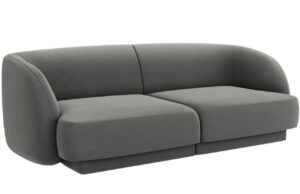 Micadoni Sametová pohovka Miley 190 cm