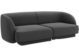 Micadoni Sametová pohovka Miley 190 cm