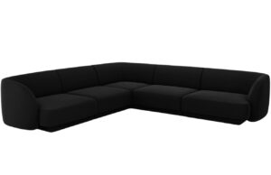 Micadoni Sametová rohová pohovka Miley 260 cm