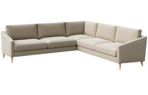 Ame Yens Sametová rohová pohovka Karoto 253 cm