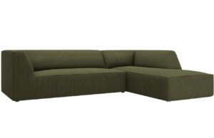 Micadoni Manšestrová rohová pohovka Ruby 273 cm