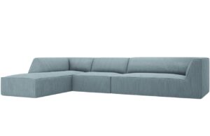 Micadoni Manšestrová rohová pohovka Ruby 366 cm