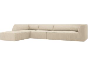 Micadoni Manšestrová rohová pohovka Ruby 366 cm