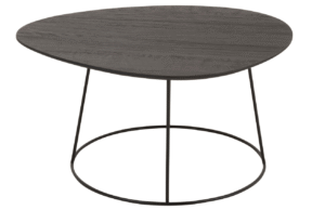 Tmavě hnědý dřevěný konferenční stolek J-line Taklo 58 x 54 cm