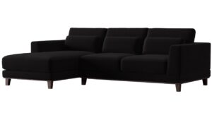 Windsor & Co Sametová rohová pohovka Leon 260 cm