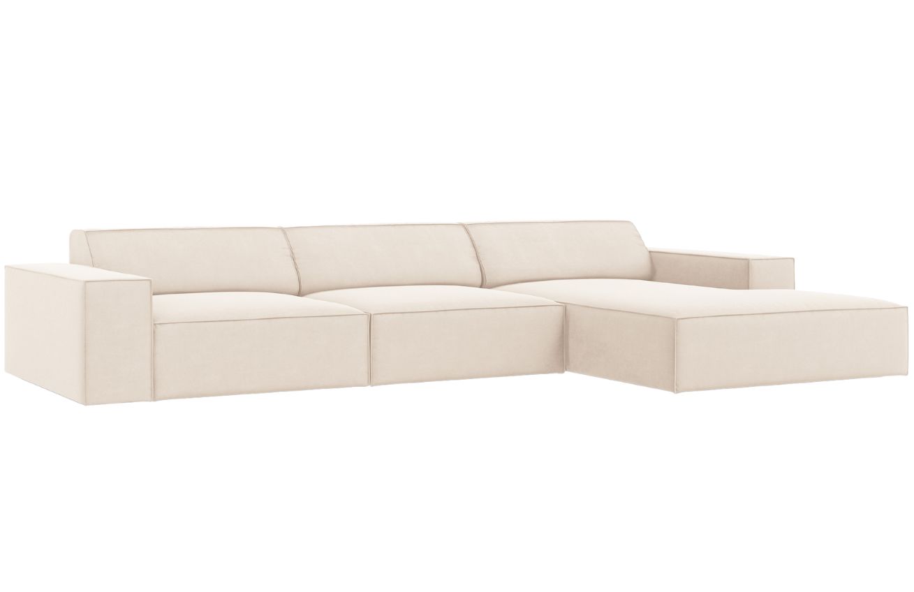 Micadoni Sametová rohová pohovka Jodie 284 cm