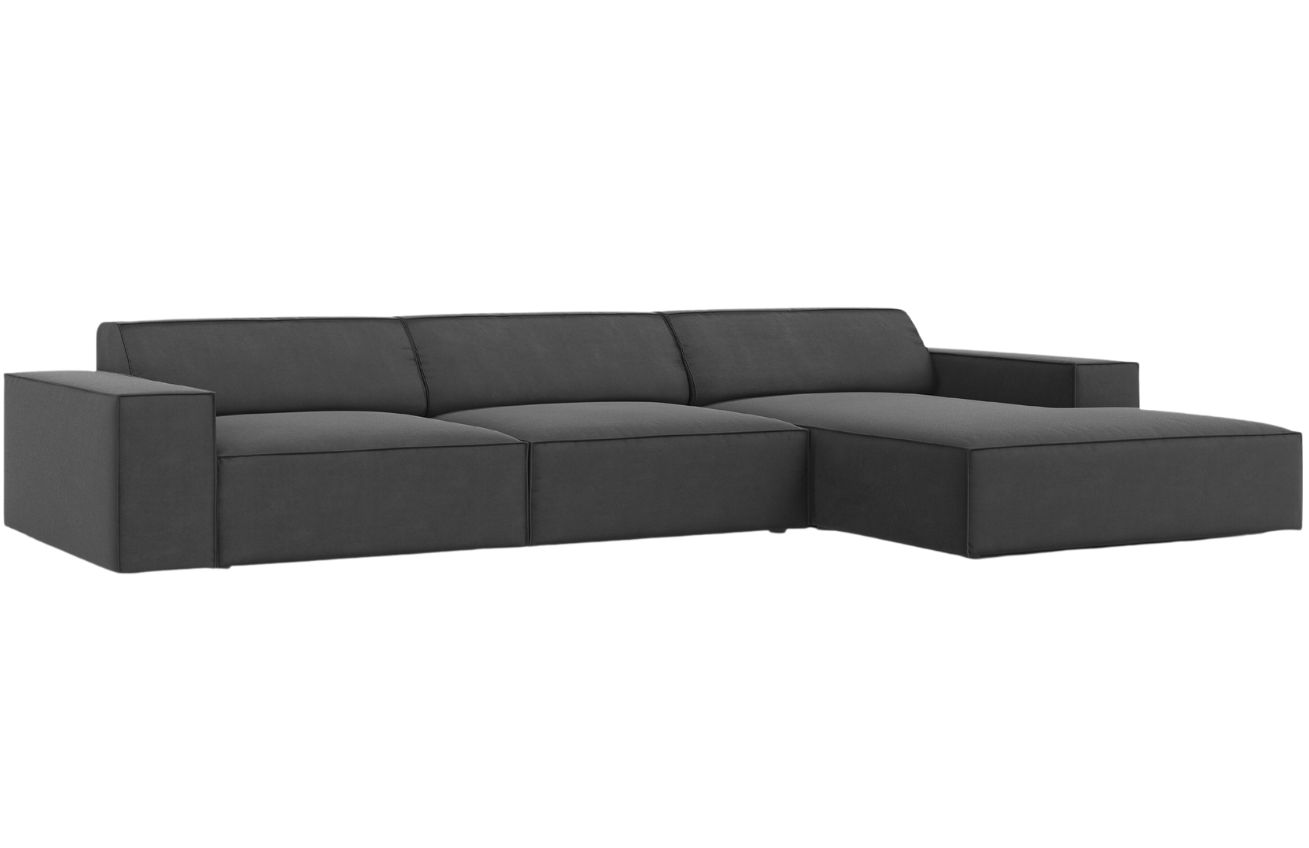 Micadoni Sametová rohová pohovka Jodie 284 cm