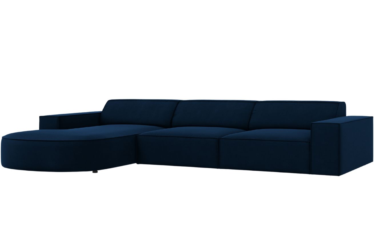 Micadoni Sametová rohová pohovka Jodie 284 cm