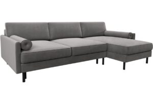 Micadoni Sametová rozkládací pohovka Scott 212 cm