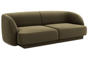 Micadoni Sametová pohovka Miley 190 cm