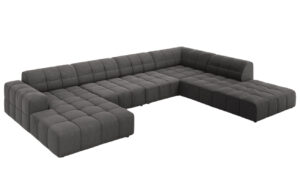 Cosmopolitan Design Sametová rohová pohovka Chicago 364 cm