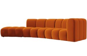 Micadoni Sametová pohovka Lupine 335 cm