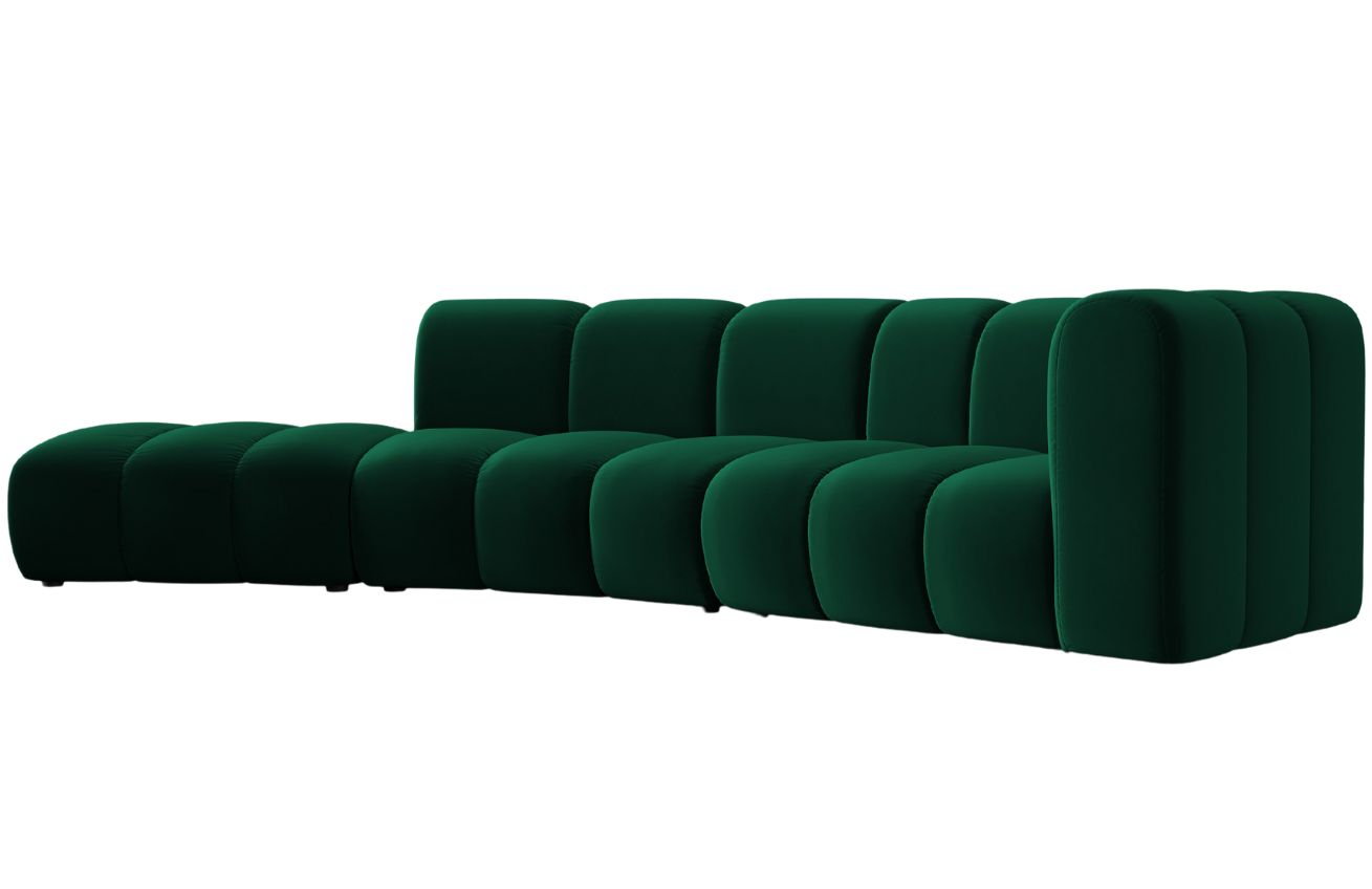 Micadoni Sametová pohovka Lupine 335 cm