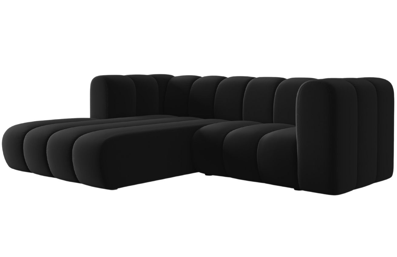 Micadoni Sametová rohová pohovka Lupine 228 cm