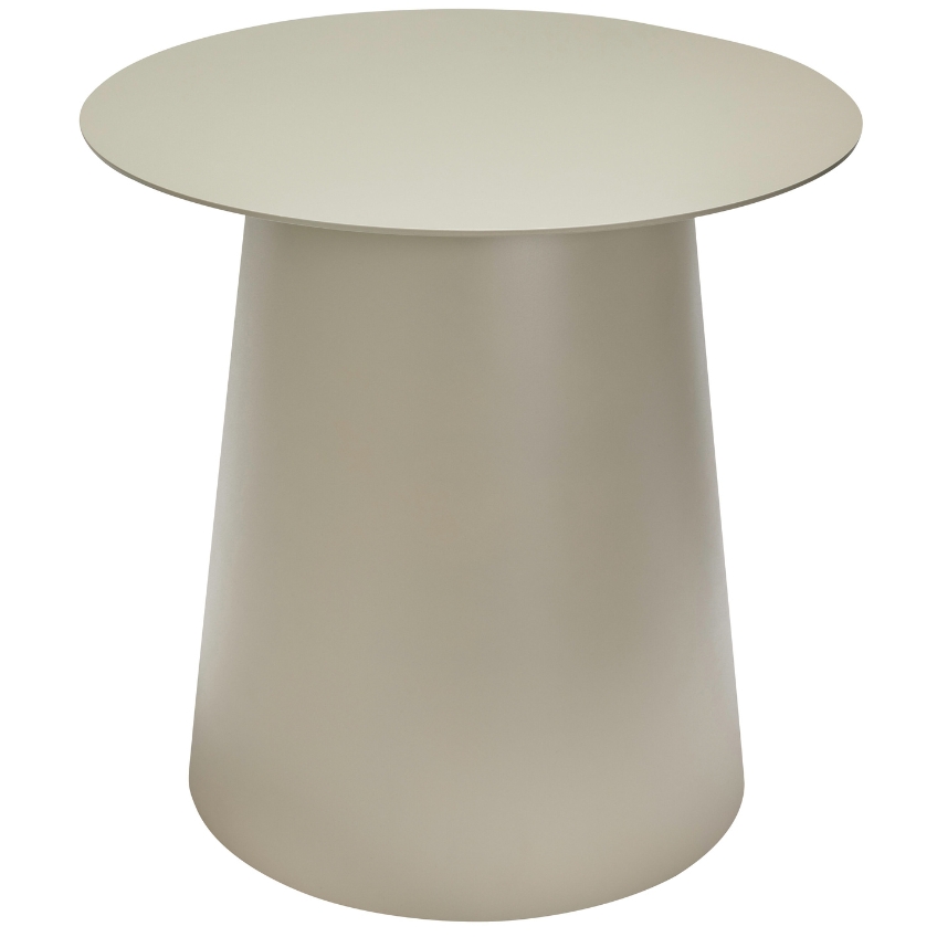 Béžový kovový odkládací stolek Hübsch Pillar 45 cm