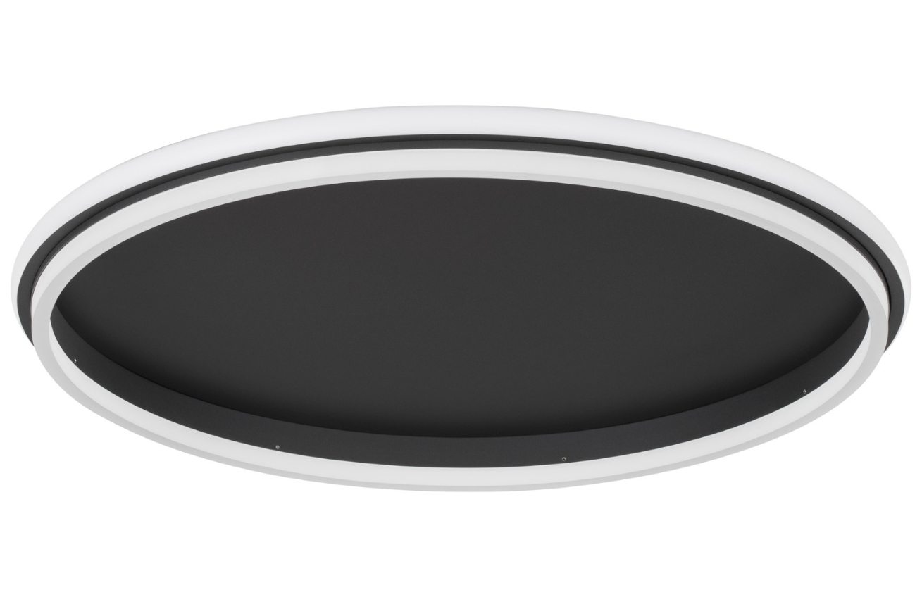 Černé kovové stropní LED světlo Nova Luce Willow 60 cm