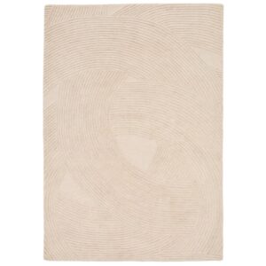 Bílý vlněný koberec Kave Home Domm 160 x 230 cm