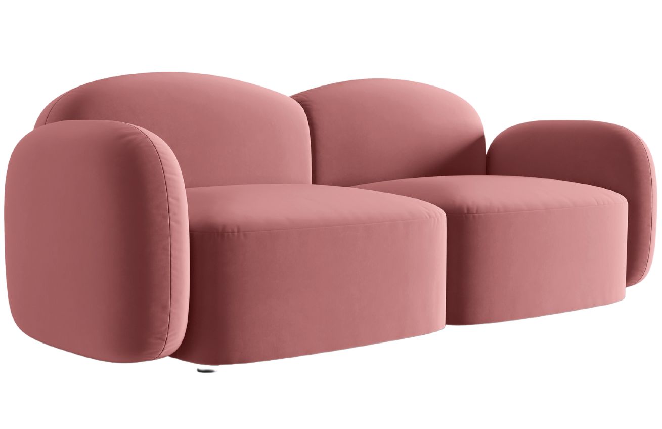 Micadoni Sametová pohovka Blair 194 cm