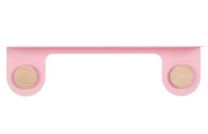 Gazzda Růžová kovová nástěnná police Hook 13 x 50 cm