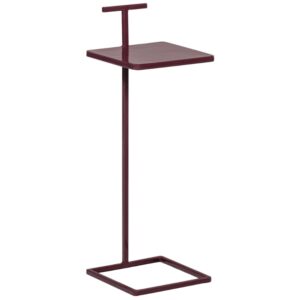 WOOOD Fialový kovový odkládací stolek Toste 22 x 22 cm