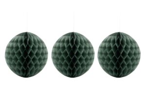 House Doctor Set tří zelených papírových vánočních ozdob Ornaments