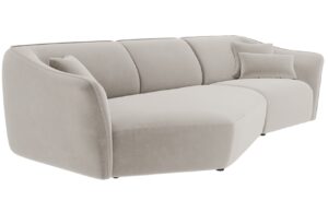 Cosmopolitan Design Sametová pohovka Tokyo 292 cm