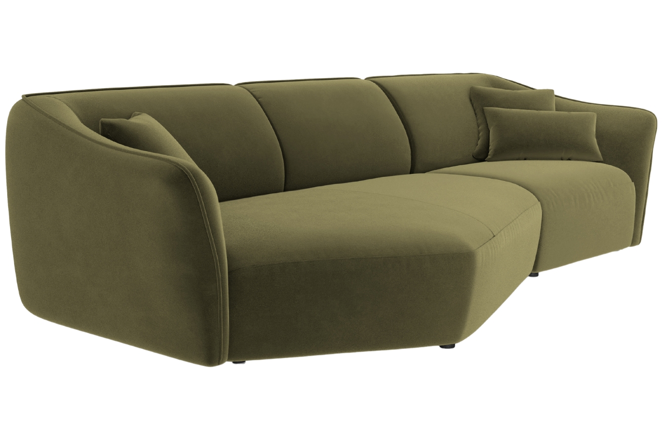 Cosmopolitan Design Sametová pohovka Tokyo 292 cm