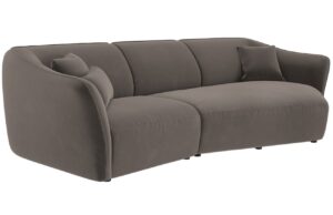 Cosmopolitan Design Sametová pohovka Tokyo 292 cm