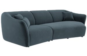 Cosmopolitan Design Sametová pohovka Tokyo 292 cm