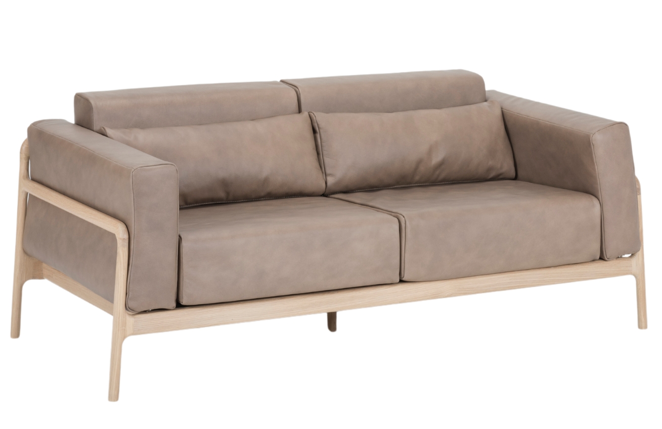 Gazzda Kožená pohovka Fawn 180 cm