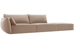 Micadoni Sametová pohovka Kaelle 264 cm