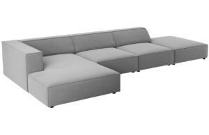 Cosmopolitan Design Sametová rohová pohovka Arendal 341 cm